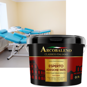Esperto Adesione 100% многоцветная краска матовая (0,9 кг) купить в Актау